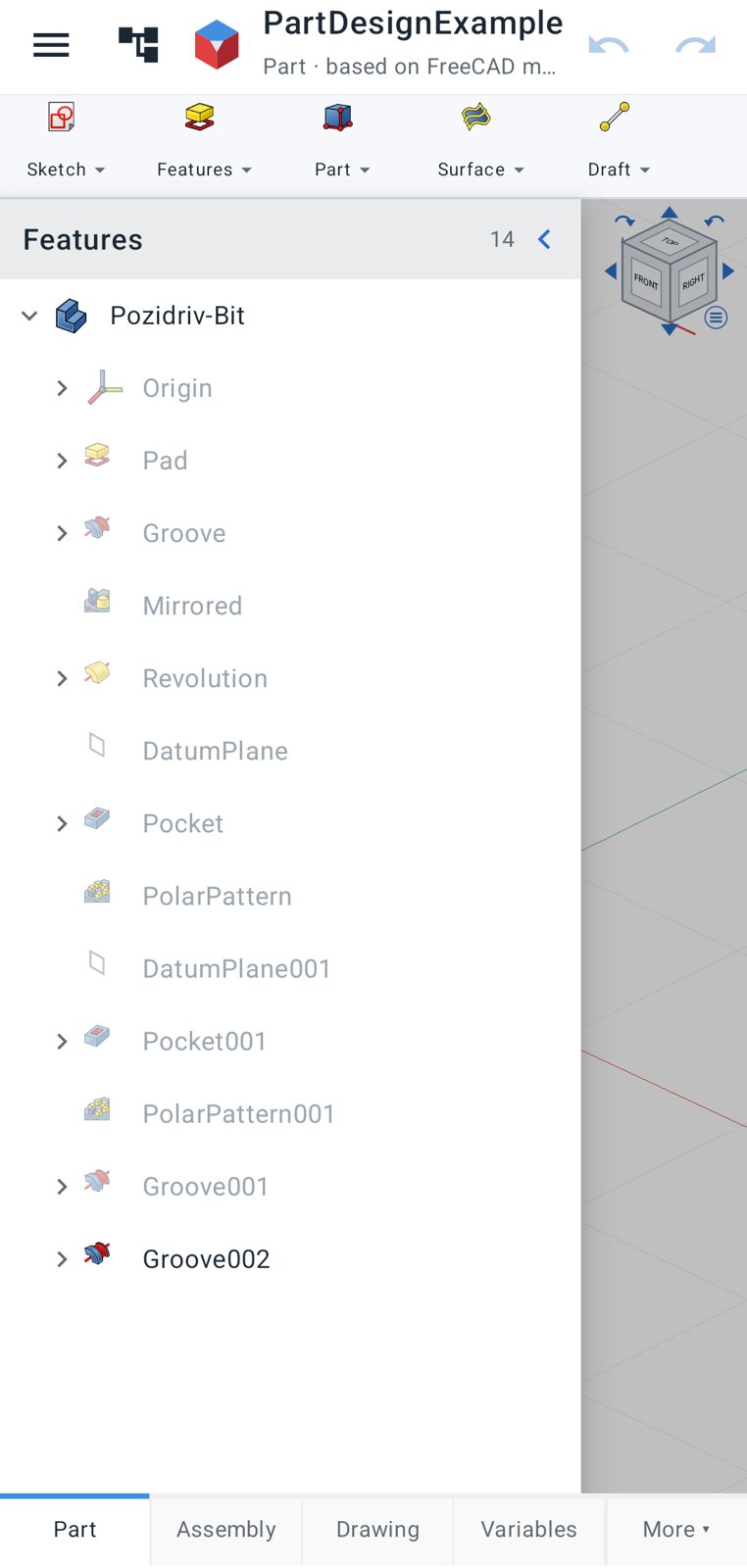 Feature list